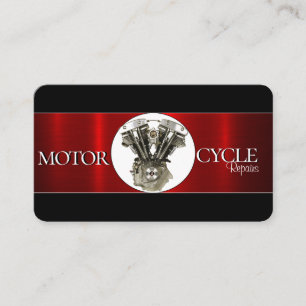 Carte de visite de moto élégant