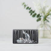 Carte de visite de moto élégant (Debout devant)