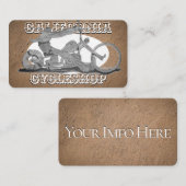 Carte de visite de moto élégant (Devant / Derrière)