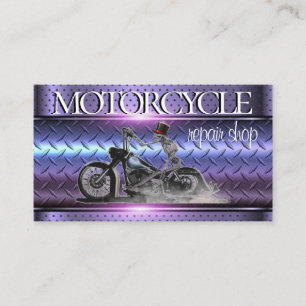 Carte de visite de moto élégant