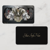 Carte de visite de moto élégant (Devant / Derrière)