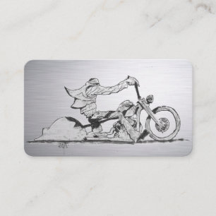 Carte de visite de moto élégant