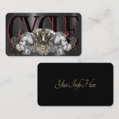 Carte de visite de moto élégant (Devant / Derrière)