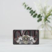 Carte de visite de moto élégant (Debout devant)