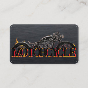 Carte de visite de moto élégant