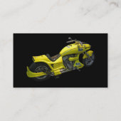 Carte de visite de moto jaune (Dos)
