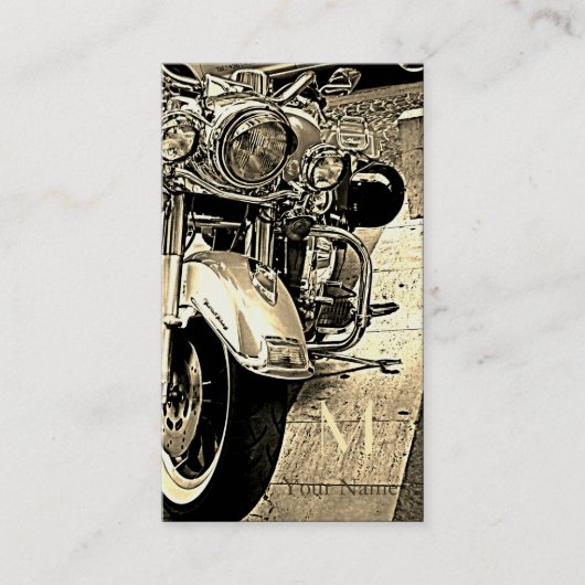 Carte de visite de moto séché (Devant)