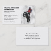 Carte de visite de motocross de procès (Devant / Derrière)