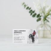 Carte de visite de motocross de procès (Debout devant)