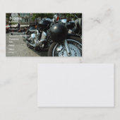 Carte de visite de motocyclette (Devant / Derrière)