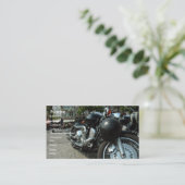 Carte de visite de motocyclette (Debout devant)