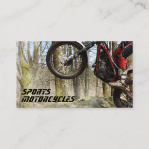 Carte de visite de motos de sports