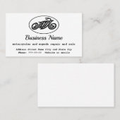 Carte de visite de motos et de cyclomoteurs (Devant / Derrière)