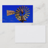 Carte de visite de moulin à vent (Devant / Derrière)