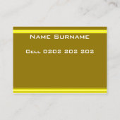 Carte de visite de moutarde (Dos)