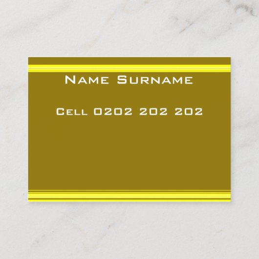 Carte de visite de moutarde (Dos)