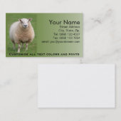 Carte de visite de moutons (Devant / Derrière)