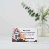 Carte de visite de moutons de tricot (Debout devant)