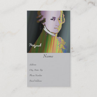 Carte de visite de Mozart
