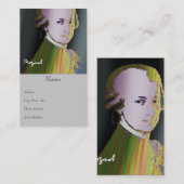 Carte de visite de Mozart (Devant / Derrière)