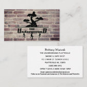 Carte de visite de mur de briques (Devant / Derrière)