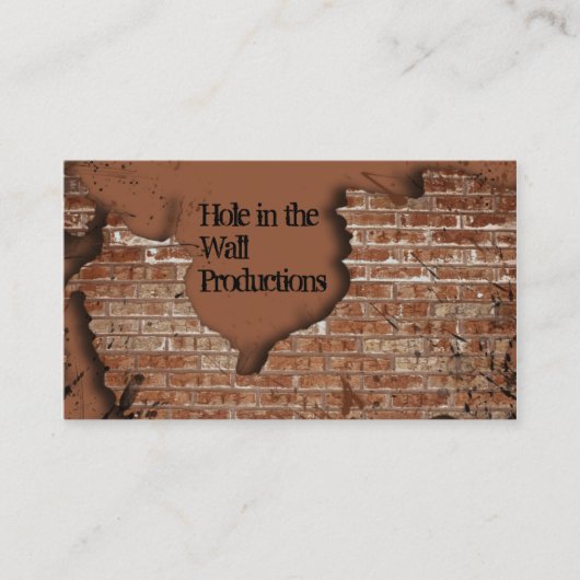Carte de visite de mur de briques (Devant)