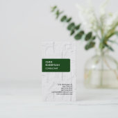 Carte de visite de mur de briques vertes (Debout devant)