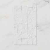 Carte de visite de mur de briques vertes (Dos)