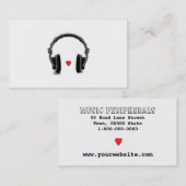 Carte de visite de Music Store (Devant / Derrière)