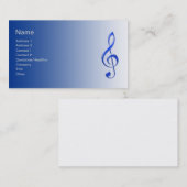 Carte de visite de musicien (Devant / Derrière)