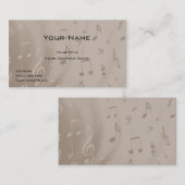 Carte de visite de musicien (Devant / Derrière)