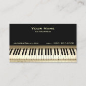 Carte de visite de musicien clavier (Devant)