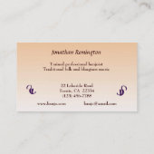 Carte de visite de musicien de banjo (Dos)