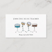 Carte de visite de musicien de groupe professeur d (Devant)