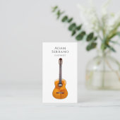 Carte de visite de musicien de guitare (Debout devant)