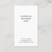 Carte de visite de musicien de guitare (Dos)