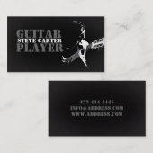 Carte de visite de musicien de guitariste de (Devant / Derrière)