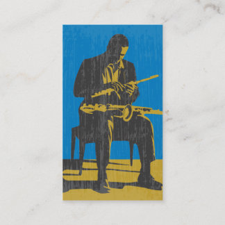 Carte de visite de musicien de jazz