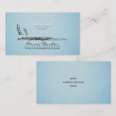 Carte de visite de musicien/professeur de musique  (Devant / Derrière)