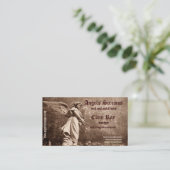 carte de visite de musique angel (Debout devant)