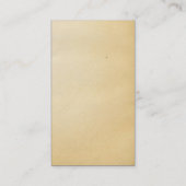 Carte de visite de musique de microphone rustique (Dos)