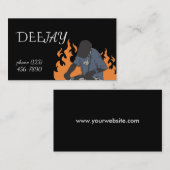 Carte de visite de musique Dj (Devant / Derrière)