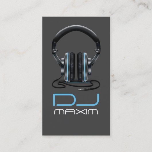 Carte de visite de musique DJ cool (Devant)
