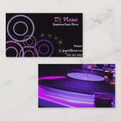 Carte de visite de musique Dj Nice (Devant / Derrière)