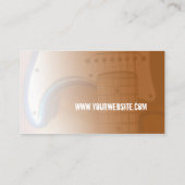 Carte de visite de musique d'or électrique (Dos)