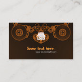 Carte de visite de musique Retro Electro (Dos)