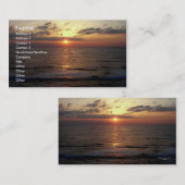 Carte de visite de naître/paysage marin (Devant / Derrière)