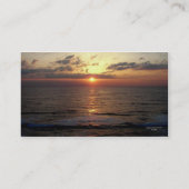 Carte de visite de naître/paysage marin (Dos)