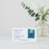 Carte de visite de natation d'ours blanc (Debout devant)