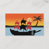 Carte de visite de navire au trésor (Dos)